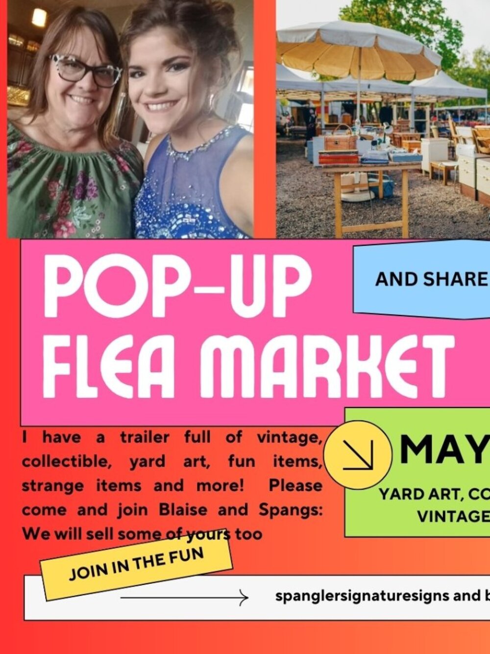 Flea Market Finds and share show    yard art, vintage, antiques and collectibles